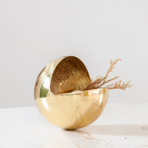 Porta objetos redondo de latão