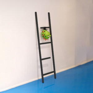 Escada decorativa contemporânea preta